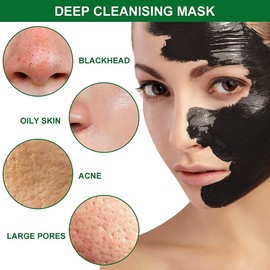 Charcoal Face Mask, Blackhead Mask, Peel Off Mask, Bamboo Pores Cleansing, Anti Oil Control, Cleansing Blackhead Mask, Peel Off Mask, 200 g