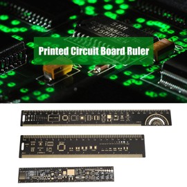 3PCS PCB Ruler 6.3/7.87/10.23 inch Electronic Engineers Measuring Tool Printed Circuit Board Ruler