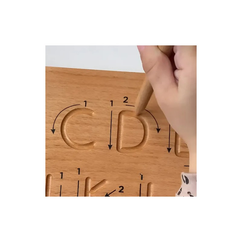 Tablero Abecedario Montessori Letras Mayusculas Y Minusculas