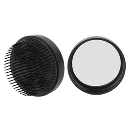 Cepillos para el Cabello Plegables con Espejo de Viaje, Redondos, Mini Cepillo para el Cabello para Bolso, Mini Peine para el Cabello, Peine Compacto 