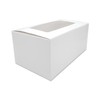 R&J 12 Pack - 2 Hole Cupcake Boxes, White Bakery