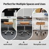 FIRAVOE Office Stool with Wheels (300lbs Capacity) (Adjustable Height 17"-21")