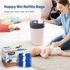 Nappy Bin Refills, 7.5m Extra-Long Diaper Pail Bags Compatible with