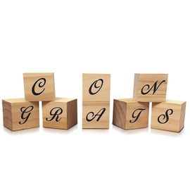 8 Pieces Graduation Wooden Signs Congrats Table Decoration Class of 2022 Grad Party Tabletop Centerpiece School College Graduate Wood Blocks For Tiered Tray Decor Photo Props Party Favor Supplies