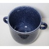 Unbranded Ceramic Planter Pot Blue Glazed With Handles