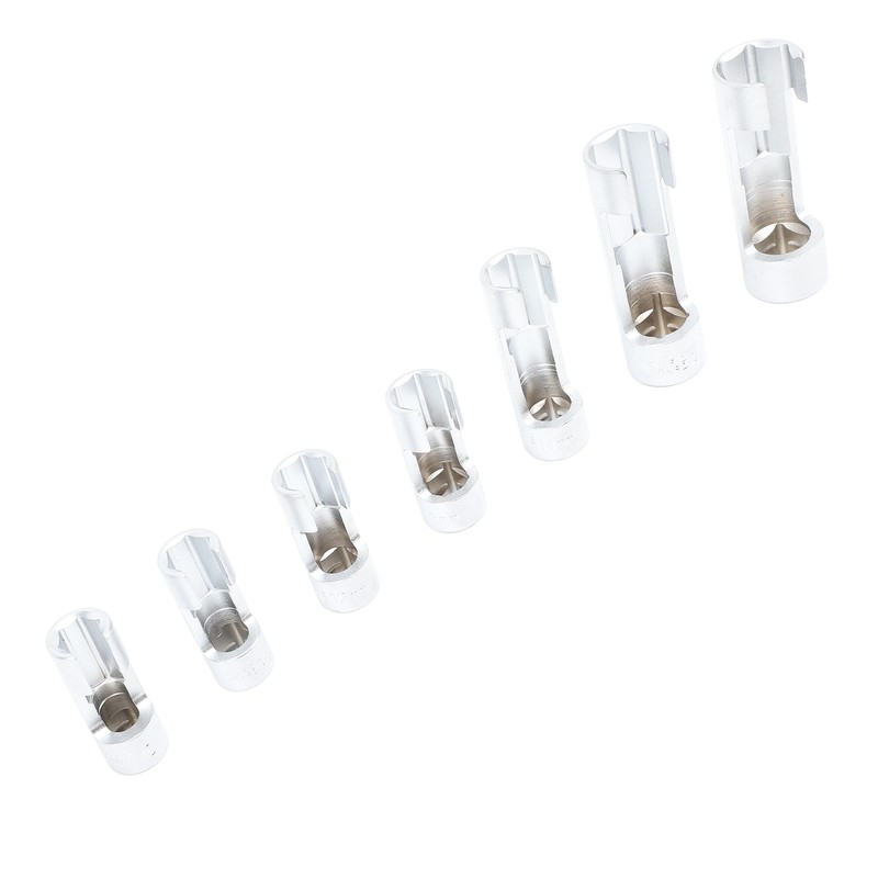 7 Pcs Oxygen Sensor Removal Socket Tool Chromium Alloy Oil