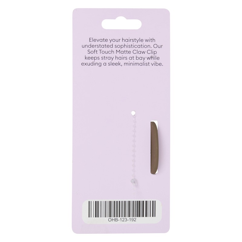 Oz Essentials Curved Claw Clip - Dark Brown
