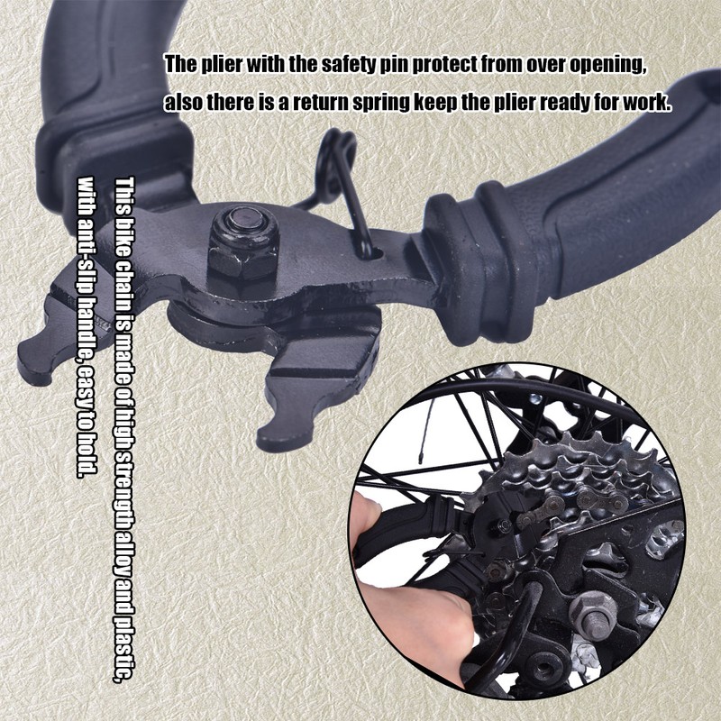 Bicycle Open Close Chain Buckle Repair Removal Remover Plier Tool