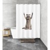 Kleine Wolke George Shower Curtain 180 x 200 cm Taupe
