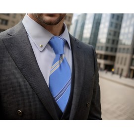 [S&W SHLAX&WING] Men's Necktie, Suit, Jacket, Classic, 57.9 inches (147 cm), Blue, Green, Red, Paisley, A39-S