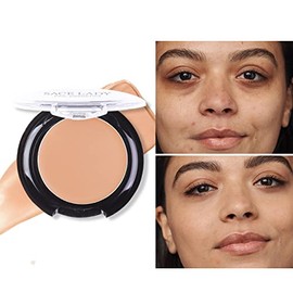 Corrector impermeable de cobertura completa con juego de esponja de imprimación, suave mate impecable, cremoso, líquido, corrector de maquillaje para 