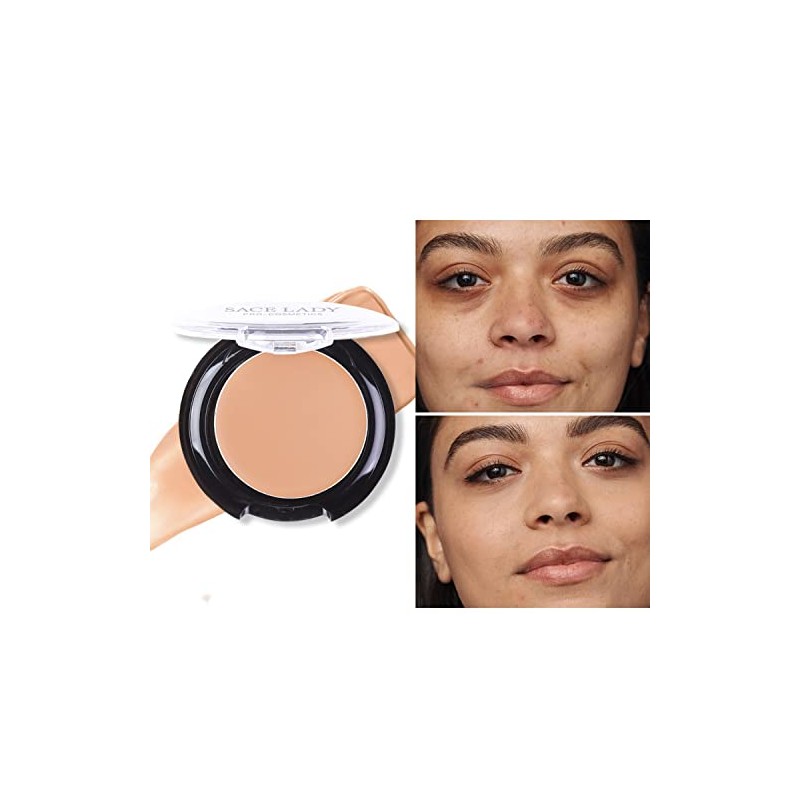 Corrector impermeable de cobertura completa con juego de esponja de