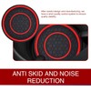 2PCS red car cup holder coaster - non-slip shockproof plastic