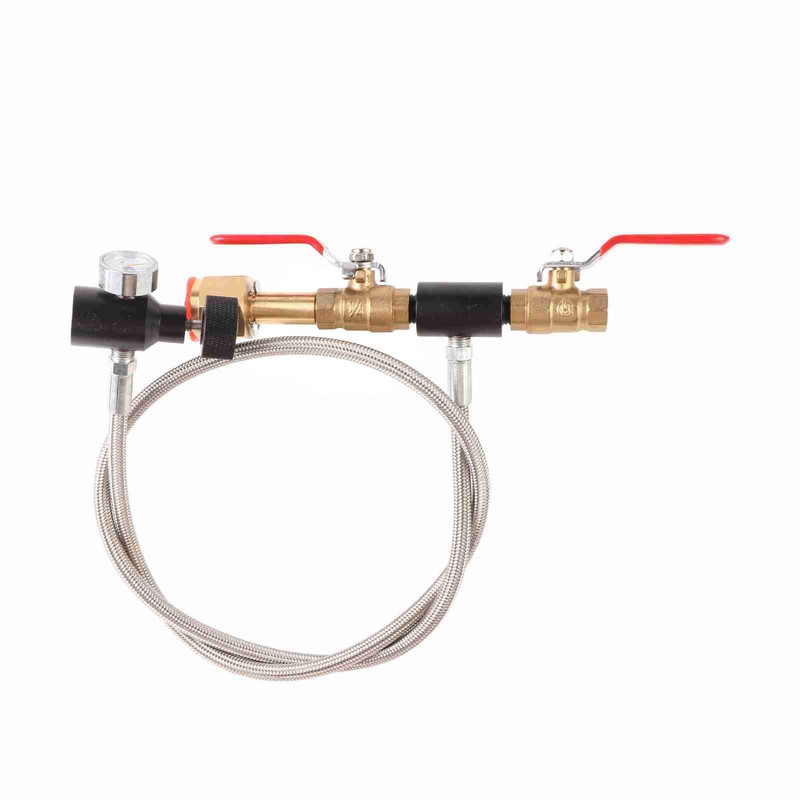 CGA‑320 CO2 Cylinder Refill Adapter with Hose For Filling Soda