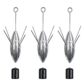 Sputnik Sinker Surf Fishing Weight Long Tail Spider Weights Saltwater Surf Casting Fishing Sinkers Catfish Beach Spider Sinker for Ocean Sea Sand (6oz-3pcs)