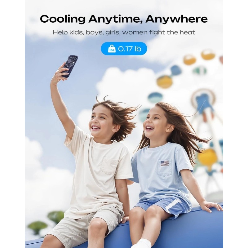 Otlonpe Handheld Mini Fan Portable, Personal Rechargeable Small Handheld Fan