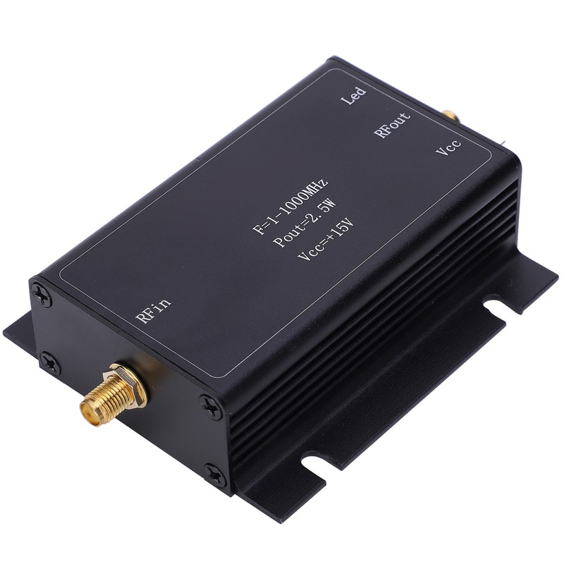 RF Power Amplifier 15V 1‑1000MHz Broadband AMP Aluminum Alloy Printed
