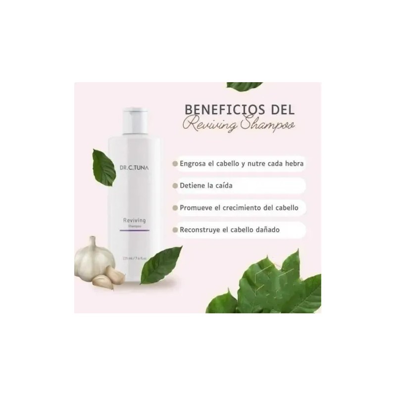 2pz Shampoo Reviving Farmasi Con Ajo,capixyl Y Trichogen