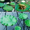FFNIU 12Pcs Lily Pads for Ponds, Artificial Floating Foam Lotus