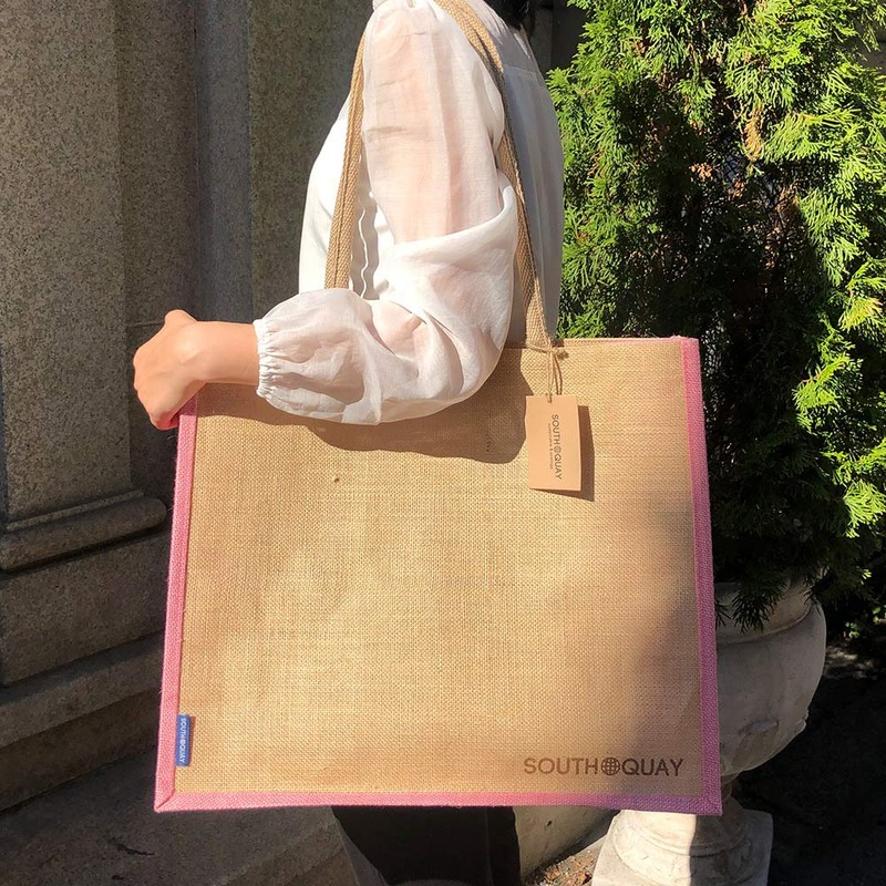 South Key Jute Eco Bag (Large) W 17.7 x H