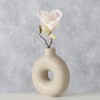 Boltze Lanyo 2024829 Vase Set (Beige, Ceramic Flower Vase, Round