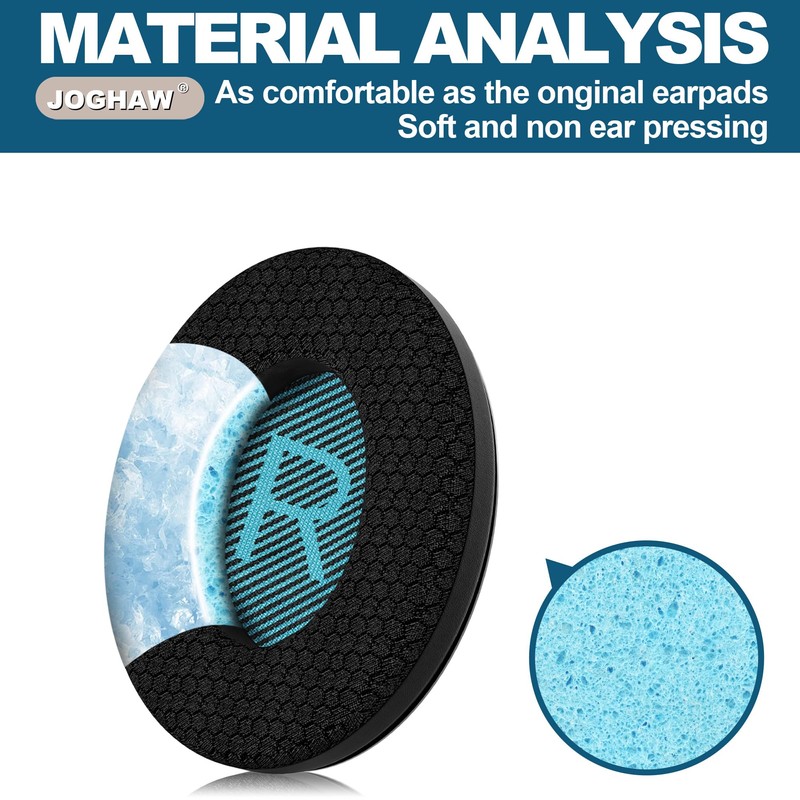Joghaw Cooling Gel Replacement Ear Pads for Bose AE2/QuietComfort QC15/QC25