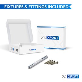 XFORT® Euro Profile Victorian Scroll Door Handles in Polished Chrome, Euro Cylinder Lock Door Handle Set, Ideal for All Types of Internal Wooden Doors That Require Key Locking Security [1 Pair]