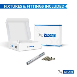 XFORT® Euro Profile Victorian Scroll Door Handles in Polished Chrome, Euro Cylinder Lock Door Handle Set, Ideal for All Types of Internal Wooden Doors That Require Key Locking Security [1 Pair]