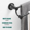 Hoimpro Adjustable Retractable 15-27 Inches Stainless Steel Bathroom Towel Bar,