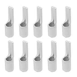 SING F LTD 25pcs Tinned Pure Copper Non Insulated Flat Pin Terminal Naked Needle Connector for Copper Tube Flat Pin Terminals 25mm? Cable