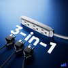 Maximm 25 Ft White 360° Rotating Flat Plug Extension Cord