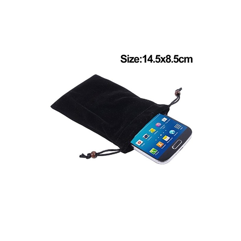 DFVmobile - Etui Tasche aus Stoff Kunstwildleder Weichem Tuch mit