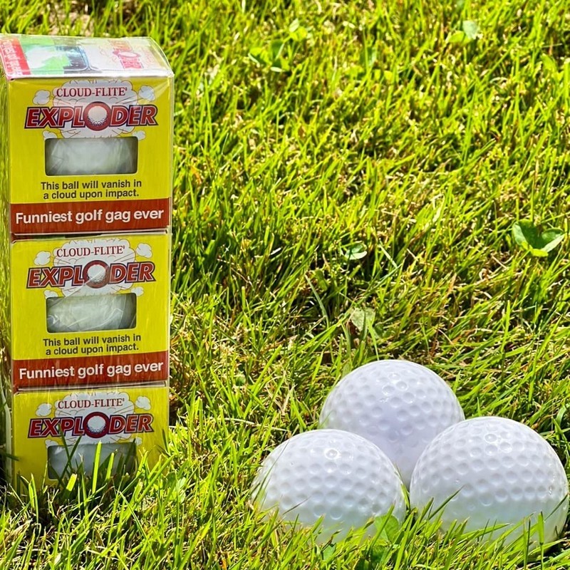 JP Lann Exploding Golf Balls (Sleeve of 4) - Prank
