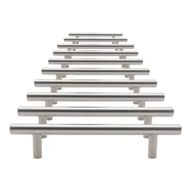 LIZOFERTAS  Jaladera Para Muebles 12.4 Cm Acero Inox Paq De 10 Pz
