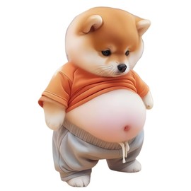 ZOS.UZYAKO Dog Belly Sticker 3D Squishy Sticker Cute Squishy 3D Sticker Notebook Decoration for Car DIY Telephone Decoration Reward Creative Fashion Personality Cute Gift Christmas Birthday