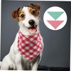 BUGUUYO 2pcs Adjustable Dog Bandanas for Small Dogs Cats Checkered