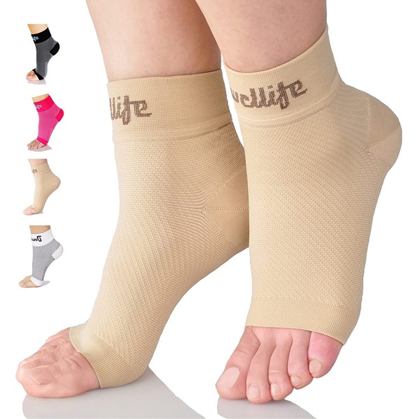 Dowellife Plantar Fasciitis Socks, Ankle Brace Compression Support Sleeves & Arch Support, Foot Compression Sleeves, Ease Swelling, Achilles Tendonitis, Heel Spur for Men Women