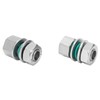 2Pcs Cable Connectors Waterproof Stainless Steel Cord Head Adapters for
