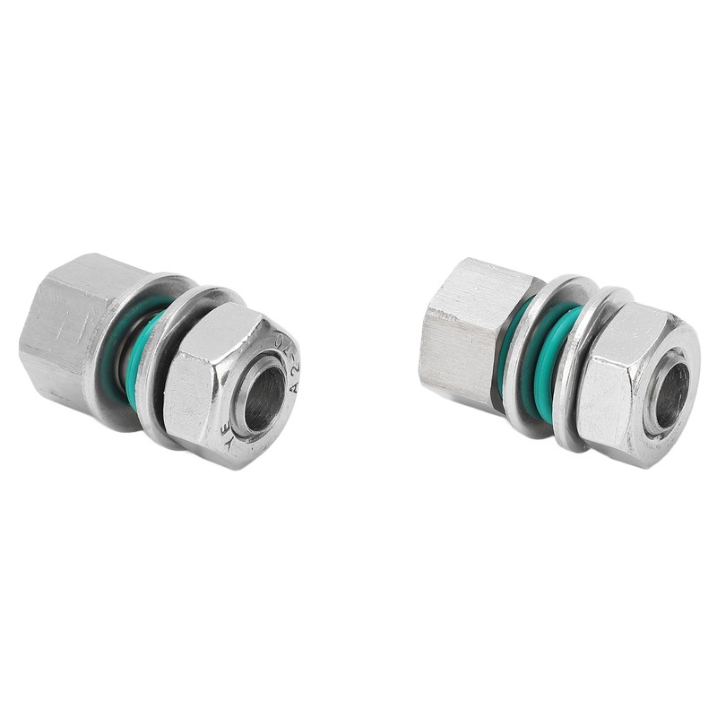 2Pcs Cable Connectors Waterproof Stainless Steel Cord Head Adapters for