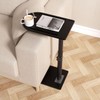 YUHFERA 360° Rotatable Sofa Tray Table for Couch Arm -