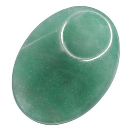 Nupuyai Green Aventurine Worry Stone Thumb Stone Gemstone Oval Crystal Healing Stone for Anxiety and Stress, Meditation, Massage, Gua Sha, Spa
