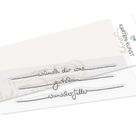 Motif Stamp Lettering Set Wünsche dir was Karten-Kunst KK-0261 Clear Stamps Clear Stamp