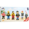 small foot 1955 pirate minidolls in set of 6, made