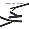UpAmcarker 24Pcs Windshield Washer Hose Connector Kit 3-way(T-type) 3-way(Y-type)2-way (I-type)