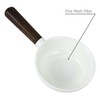 EIKS Ceramic Tea Strainer Filter with Wooden Handle for Loose