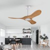 BOJUE Ceiling Fan without Light,42 Inch Modern Ceiling Fan no