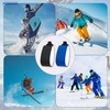 12 Pcs Ski Straps Fastener, Ski Wraps Ties with Protector