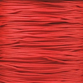 PARACORD PLANET Cuerda de paracaídas 95, 1/14 pulgadas (1.75 mm) de diámetro y resistencia a la tracción de 95 libras, ideal para camping, supervivencia, artes y manualidades y más | Rojo escarlata, 100 pies de ancho