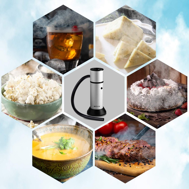 Baulia Handheld Smoking Gun Cold Food Smoker for Meat, Cocktail,