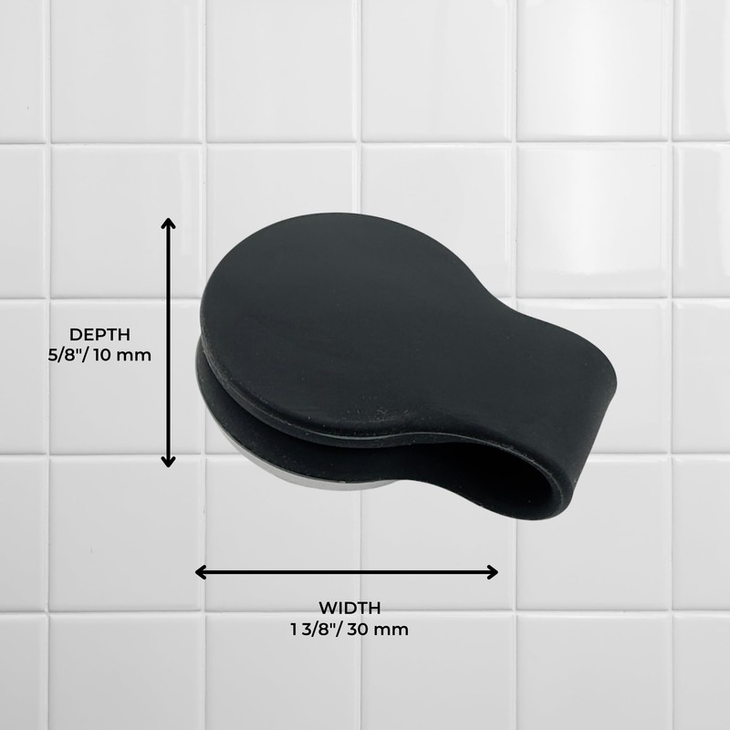 4 Pack Self Adhesive Shower Curtain Clips – Wall Mounted